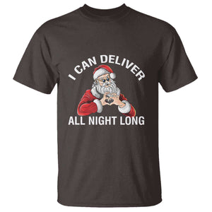 Funny Chrsitmas T Shirt I Can Deliver All Night Long TS09 Dark Chocolate Print Your Wear