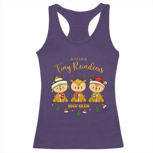 Christmas Nurse Nicu Crew Tiny Reindeer Racerback Tank Top TS09 Purple Print Your Wear