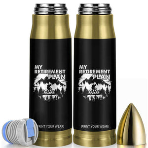 Retirement Plan Funny Retired Rider Riding Bicycle Bullet Tumbler TS09 Black Print Your Wear