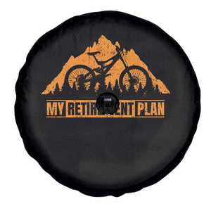 Funny Retirement Plan Spare Tire Cover Retired Rider Riding Bicycle TS09 Print Your Wear