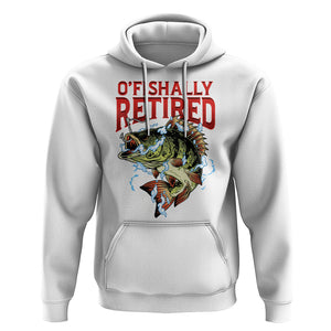 Retirement Hoodie O'fishally Retired Fishing Men TS09 White Printyourwear