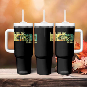 Retirement Tumbler With Handle O'fishally Retired Fishing Men Fisherman TS09 Print Your Wear