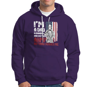Retirement Hoodie I'm A Dad A Grandpa And A Retired Army Nothing Scares Me TS09 Purple Printyourwear