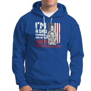 Retirement Hoodie I'm A Dad A Grandpa And A Retired Army Nothing Scares Me TS09 Royal Blue Printyourwear