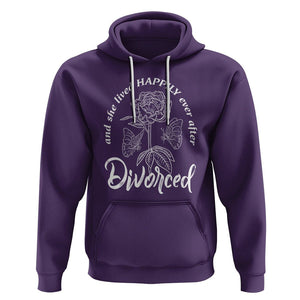 She Lived Happy Ever After Divorce Hoodie TS09 Purple Printyourwear