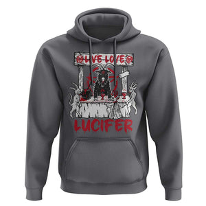 Halloween Satan Hoodie Live Love Lucifer Demon TS09 Charcoal Print Your Wear