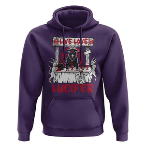 Halloween Satan Hoodie Live Love Lucifer Demon TS09 Purple Print Your Wear