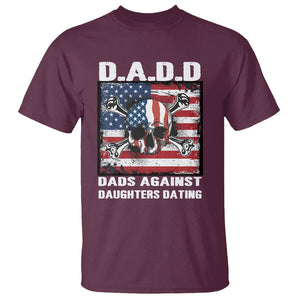 Girl Dad T Shirt DADD Dads Against Daughters Dating Skull America Flag TS09 Maroon Print Your Wear