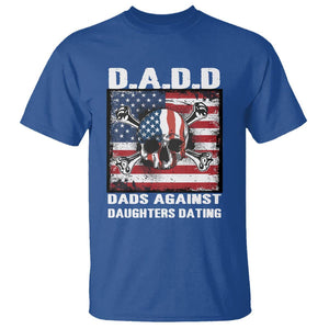 Girl Dad T Shirt DADD Dads Against Daughters Dating Skull America Flag TS09 Royal Blue Print Your Wear