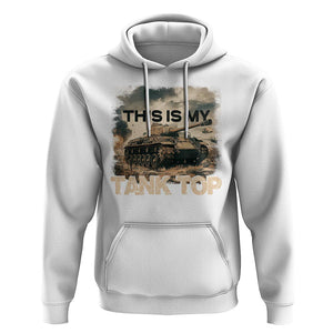 This Is My Tank Top Hoodie Funny Military Pun TS09 White Print Your Wear