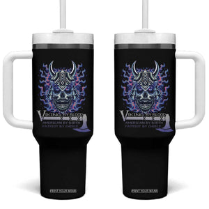 Viking By Blood American By Birth Patriot By Choice Tumbler With Handle TS09 One Size: 40 oz Black Print Your Wear