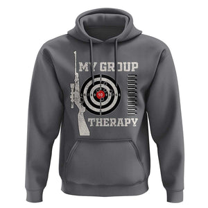 Gun Lover Hoodie My Group Therapy Shooting TS09 Charcoal Print Your Wear