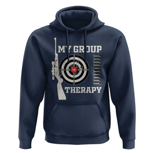 Gun Lover Hoodie My Group Therapy Shooting TS09 Navy Print Your Wear