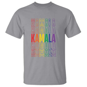 Harris Supporter T Shirt Kamala LGBTQ Rights Rainbow TS09 Sport Gray Print Your Wear