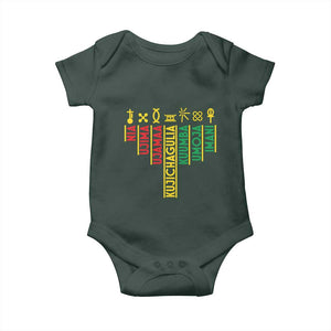 African American 7 Principles Of Kwanzaa Baby Onesie TS09 Print Your Wear