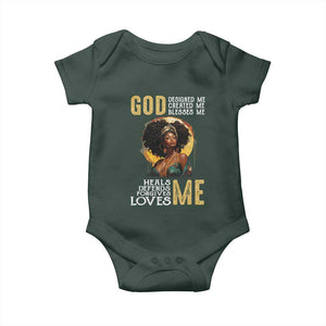 African Women Pride Baby Onesie God Designed Created Blessed Me Black History Month TS09 Print Your Wear