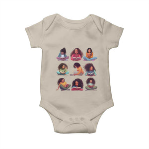Black History Month Baby Onesie Reading Book African Smart Melanin Women Girls TS09 Sand Print Your Wear