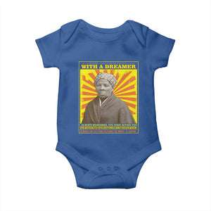 Harriet Tubman Baby Onesie Every Great Dream Begins With A Dreamer Black Pride TS09 Royal Blue Print Your Wear