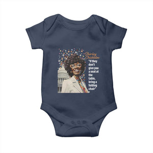 Shirley Chisholm Baby Onesie If They Don't Give You A Seat Black Civil Rights TS09 Navy Print Your Wear