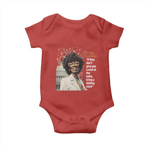 Shirley Chisholm Baby Onesie If They Don't Give You A Seat Black Civil Rights TS09 Red Print Your Wear