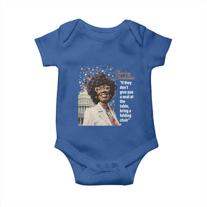 Shirley Chisholm Baby Onesie If They Don't Give You A Seat Black Civil Rights TS09 Royal Blue Print Your Wear