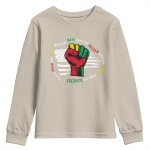 Black Civil Rights Youth Sweatshirt Dream Like Martin Write Like Maya Fight Like Macolm Lead Like Harriet Speak Like Fredrick TS09 Sand Print Your Wear