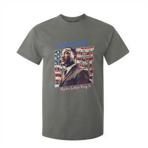 Martin Luther King Jr. T Shirt For Kid MLK Day Movement Moment Man Black Civil Rights TS09 Military Green Print Your Wear