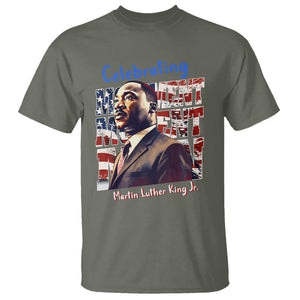 Martin Luther King Jr. T Shirt MLK Day Movement Moment Man Black History Month TS09 Military Green Printyourwear