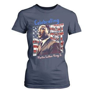 Martin Luther King Jr. T Shirt For Women MLK Day Movement Moment Man Black Civil Rights TS09 Navy Print Your Wear