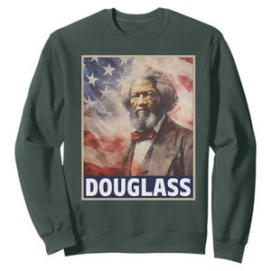 Frederick Douglass Sweatshirt African American Hero Black History Month TS09 Dark Forest Green Printyourwear
