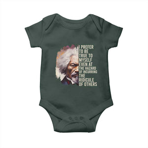 Frederick Douglass Baby Onesie I Prefer To Be True To Myself Even At The Hazaro Of Incurring The Ridicule Of Others BHM TS09 Print Your Wear