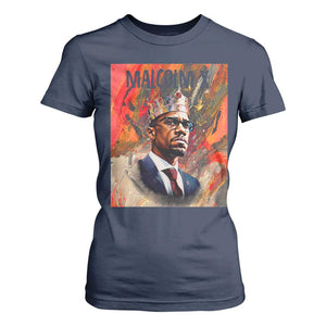 Malcolm X T Shirt For Women King Hip Hop Aesthetic Art Black Civil Rights TS09 Navy Print Your Wear