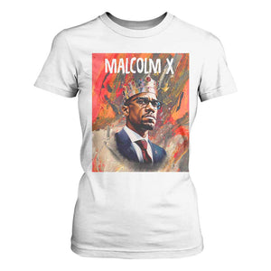 Malcolm X T Shirt For Women King Hip Hop Aesthetic Art Black Civil Rights TS09 White Print Your Wear