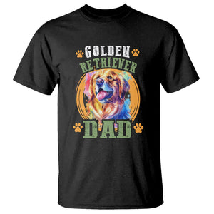 Golden Retriever Dad Dog Dad Father's Day T Shirt TS09 Black Print Your Wear