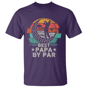 Golf Dad T Shirt Funny Best Papa By Par Golf Player Dad Father's Day TS09 Purple Print Your Wear