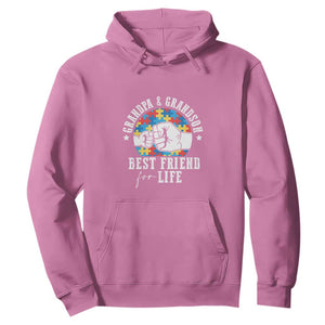 Autism Awareness Hoodie Grandpa Grandson Best Friend For Life Father's Day TS09 Azalea Print Your Wear