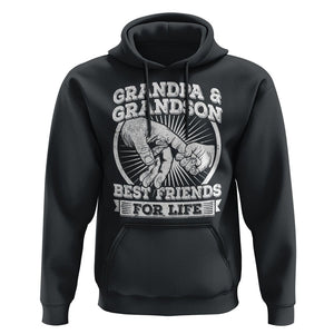 Father's Day Hoodie Grandpa Grandson Best Friend for Life TS09 Black Print Your Wear
