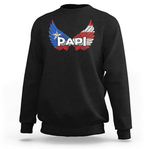 Papi Puerto Rican Father's Day Sweatshirt TS09 Black Print Your Wear