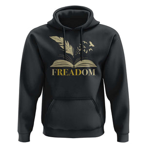 Book Lover Hoodie Reading Freadom Against Book Bans TS09 Black Print Your Wear
