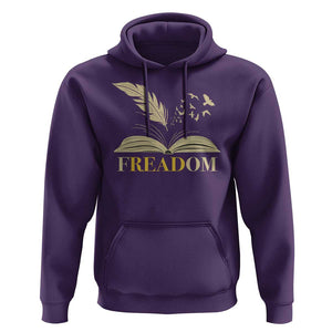 Book Lover Hoodie Reading Freadom Against Book Bans TS09 Purple Print Your Wear