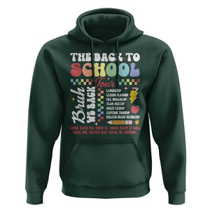 Funny The Back To School Tour Hoodie TS09 Dark Forest Green Print Your Wear