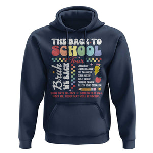Funny The Back To School Tour Hoodie TS09 Navy Print Your Wear