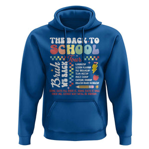 Funny The Back To School Tour Hoodie TS09 Royal Blue Print Your Wear
