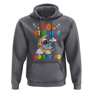 Funny 1st Grade Outer Space Hoodie To Frist Grade And Beyond Astronaut TS09 Charcoal Print Your Wear