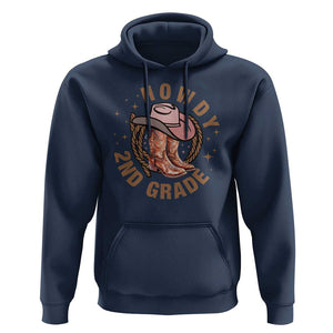 Funny Howdy 2nd Grade Cowboy Hoodie TS09 Navy Print Your Wear