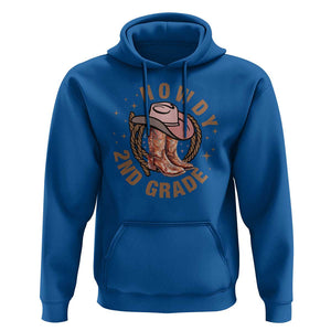 Funny Howdy 2nd Grade Cowboy Hoodie TS09 Royal Blue Print Your Wear