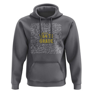 Funny Math Lover Back To School Hoodie 8th Grade Square Root Of 64 TS09 Charcoal Print Your Wear