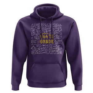 Funny Math Lover Back To School Hoodie 8th Grade Square Root Of 64 TS09 Purple Print Your Wear
