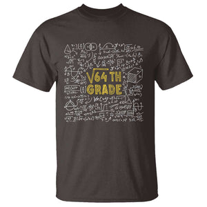 Funny Math Lover Back To School T Shirt 8th Grade Square Root Of 64 TS09 Dark Chocolate Print Your Wear