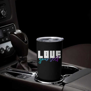 Love Yourself Semicolon Suicide Prevention Tumbler Cup TS09 Print Your Wear